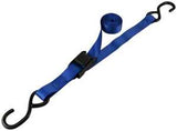 ProSource FH64051 Tie-Down, 1 in W, 6 ft L, Metal/Polyester, Blue, 400 lb, S-Hook End Fitting, Steel End Fitting, Pack of 6