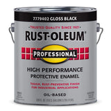 Rust-Oleum Professional Indoor and Outdoor Gloss Black Oil-Based Protective Enamel 1 gal, Pack of 2