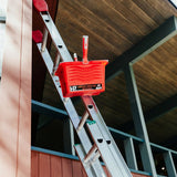 Handy Products 4300 Ultimate Paint Bucket and Ladder Caddie, 1 gal, Polypropylene, Red