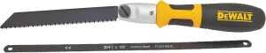 DEWALT DWHT20542 Handsaw, 6 in Reciprocal, 12/10 in Hack in L Blade, 24 TPI, Steel Blade, Cushion-Grip Handle