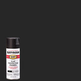 Rust-Oleum Stops Rust Flat Black Spray Paint 12 oz, Pack of 6