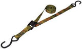 ProSource FH64068 Tie-Down, 1 in W, 10 ft L, Metal/Polyester, Camouflage, 400 lb, S-Hook End Fitting, Steel End Fitting, Pack of 6