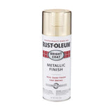 Rust-Oleum Stops Rust Metallic Gold Bright Coat Metallic Spray 11 oz, Pack of 6