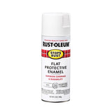 Rust-Oleum Stops Rust Flat White Spray Paint 12 oz, Pack of 6