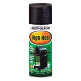 Rust-Oleum Specialty Flat Bar-B-Que Black High Heat Spray Paint 12 oz, Pack of 6