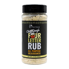 Recteq GMFOLE Chef Greg 4-Letter Rub, 13 oz Bottle
