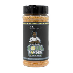 Recteq GMCJSPR Chef John's Soul Rub, Powder, Hot Lemon Pepper, 11.4 oz Bottle
