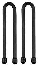 Gear Tie GT6-2PK-01 Twist Tie, Rubber, Black, 6 in L