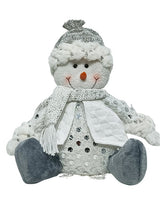 Santas Forest 48002 Sitting Snowman/Santa FBRC, 12 in H, Pack of 12