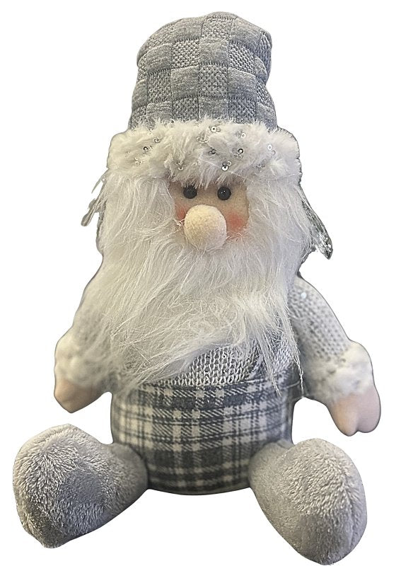Santas Forest 48002 Sitting Snowman/Santa FBRC, 12 in H, Pack of 12