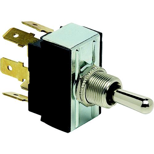 Cole Hersee 55081BP Toggle Switch, (ON)-OFF-ON DPDT, Retail Pkg