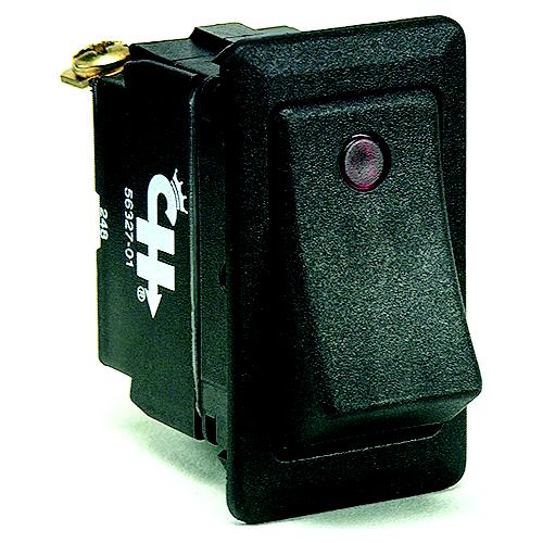 Cole Hersee 5832701BP Weather Resistant Rocker Switch w/Dependent Pilot ...