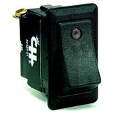 Cole Hersee 5632701BP Weather Resistant Rocker Switch w/Dependent Pilot Lights, On/Off, SPST