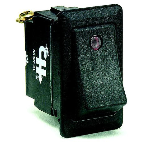 Cole Hersee 5632701BP Weather Resistant Rocker Switch w/Dependent Pilot Lights, On/Off, SPST