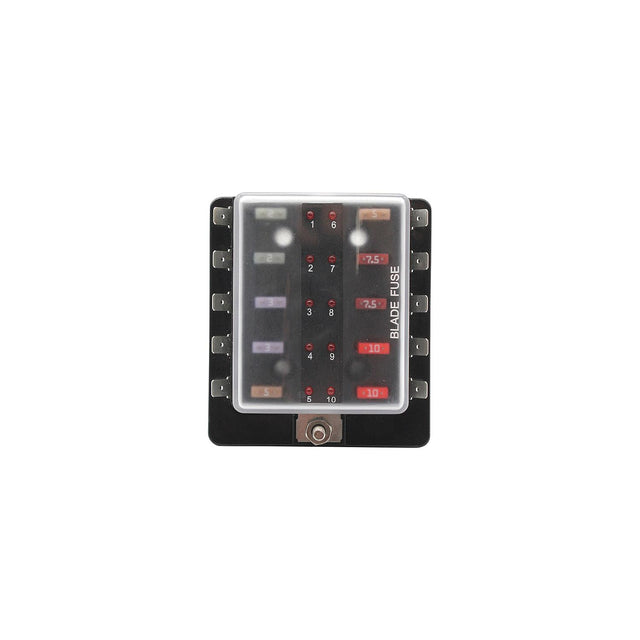 Cole Hersee 880026BP SD MINI Fuse Block, 10-Gang