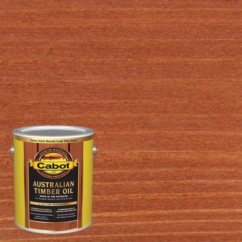 Cabot Australian Timber Oil Transparent Mahogany Flame Oil-Based Australian Timber Oil 1 gal, Pack of 4
