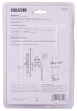 ProSource LR-184-PS Gate Latch Bar, 7/16 in Bolt Head, 5 in L Bolt, Steel, Zinc