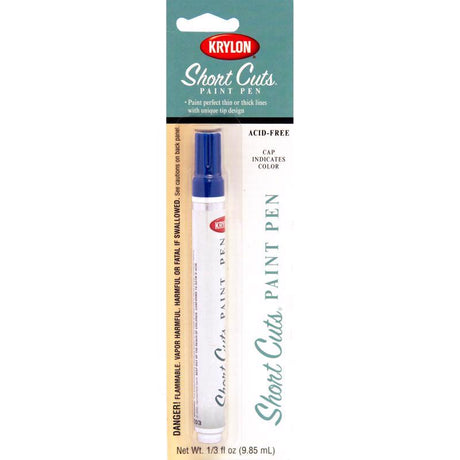 Krylon Short Cuts Ocean Blue Paint Pen Interior 0.33 oz, Pack of 6