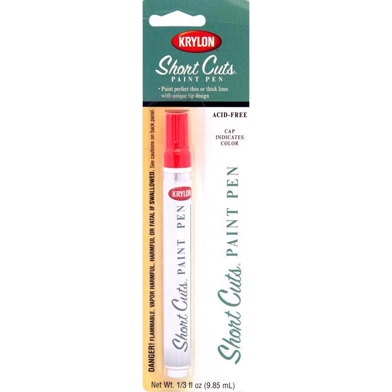 Krylon Short Cuts Glow Orange Paint Pen Interior 0.33 oz, Pack of 6