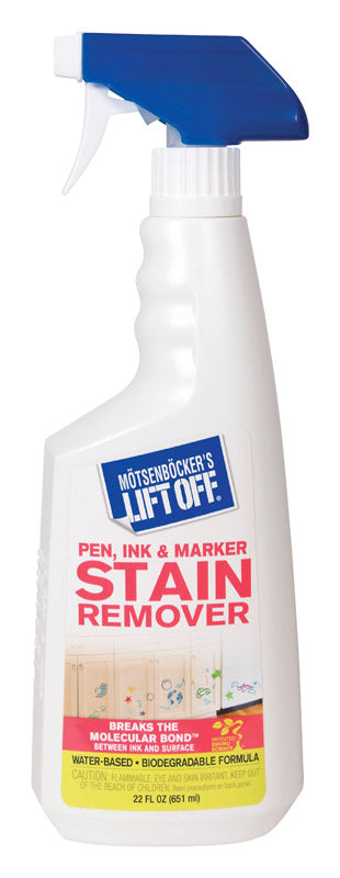 Motsenbocker's Lift Off 409-01 Stain Remover, 22 oz, Liquid, Mild, Clear, Pack of 6