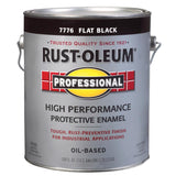 Rust-Oleum Professional High Performance Indoor and Outdoor Flat Black Protective Paint 1 gal, Pack of 2