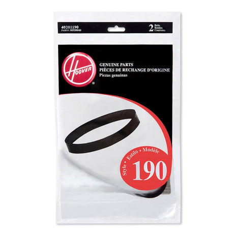 Hoover Vacuum Belt For Wind Tunnel models including the bagless Wide path 2 pk Style 190