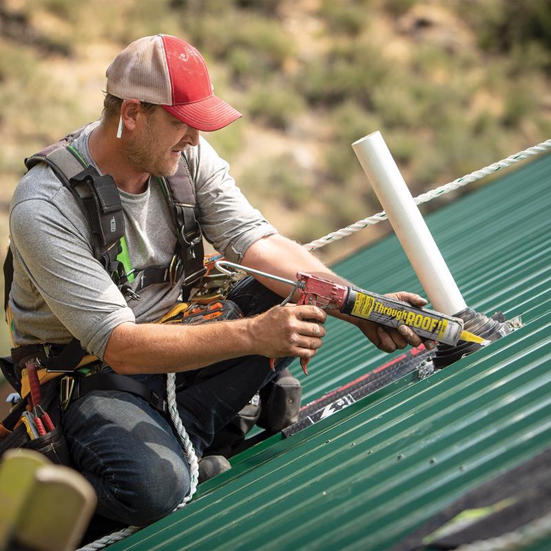 Sashco Through The Roof Gloss Clear Synthetic Rubber Roof Sealant 1 gal, Pack of 2