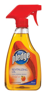 Pledge Revitalizing Oil Orange Scent Furniture Polish 16 oz Spray, Pack of 6