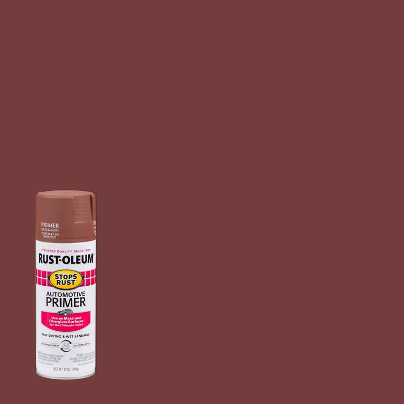 Rust-Oleum 2067830 Automotive Spray Primer, Red, 12 oz, Can