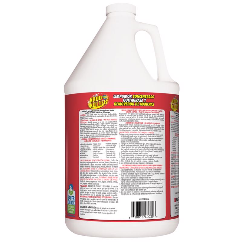 Rust-Oleum Krud Kutter No Scent Cleaner and Degreaser 1 gal Liquid, Pack of 2