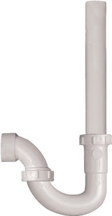 Plumb Pak PP66-6W Washing Machine Trap, 1-1/2 in, Solvent Weld, Plastic, White, SCH 40 Schedule