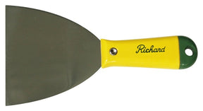 Richard H-4-F Putty Knife, 4 in L Blade, Carbon Steel Blade, Polypropylene Handle