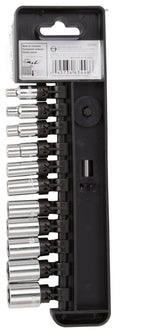 Vulcan 12PC-2 Socket Set, Chrome Vanadium Steel, Chrome