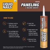 Liquid Nails Paneling & Molding High Strength Latex Tan Adhesive 10 oz, Pack of 12