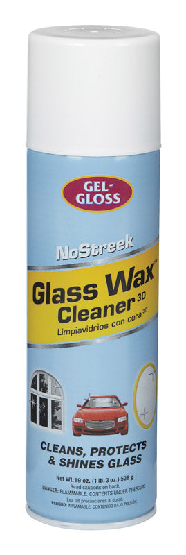 Gel-Gloss NoStreek No Scent Glass Cleaner 19 oz Spray, Pack of 12
