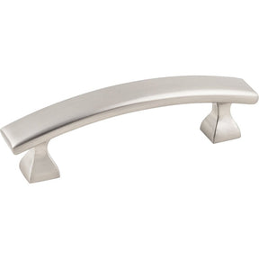KasaWare K3133SN-8 Cabinet Pull, Satin Nickel, 4 in L Handle, 1-1/8 in Projection, Zinc, 8/PK