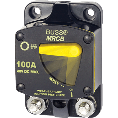 Blue Sea Systems 7144 187 Series DC Circuit Breaker - Surface Mount, 100 Amps