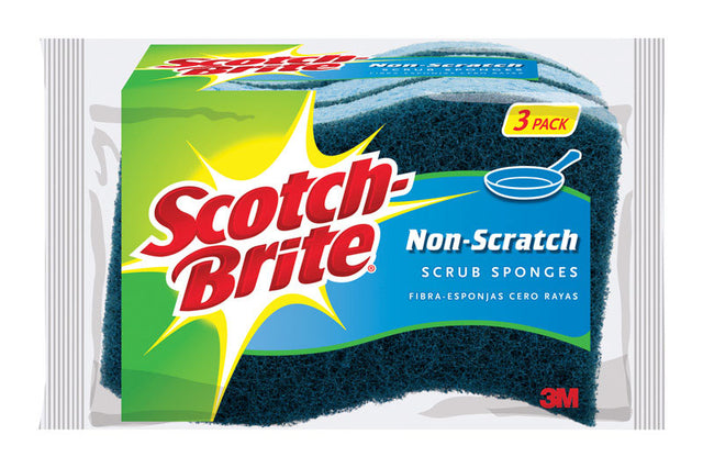 Scotch-Brite Non-Scratch Sponge For Multi-Purpose 4.4 in. L 3 pk, Pack of 8