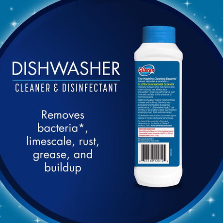 Glisten Dishwasher Lemon Scent Cleaner and Disinfectant 12 oz 1 pk