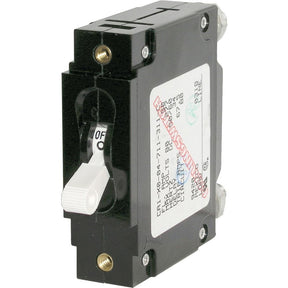 Blue Sea Systems 7246 Single Pole AC Circuit Breaker, 60 Amp, White
