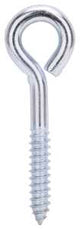 ProSource LR255 Lag Screw Eye, 11.4 mm Thread, Screw Thread, 2 in L Thread, 1-15/16 in Dia Eye, 381 lb Working Load, Pack of 10