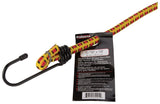 ProSource RT0818 Bungee Stretch Cord, 8 mm Dia, 18 in L, Polypropylene, Red/Yellow, Hook End, Pack of 10