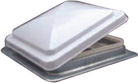 Heng's 71111AC1G1 Standard Mount Metal Base Vent, Galvanized Base, White Lid, Manual