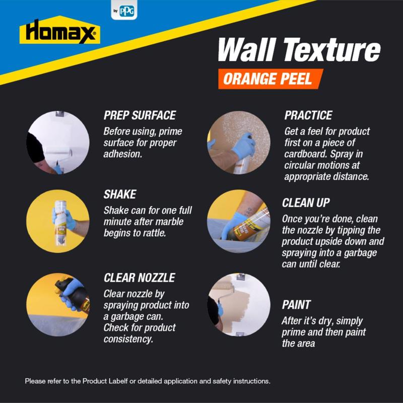 Homax White Water-Based Wall and Ceiling Texture Paint 20 oz, Pack of 6