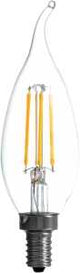 Sylvania 40757 Natural LED Bulb, Decorative, 500 Lumens, 5.5 W, B10 Bent Tip Lamp, 60 W Equivalent, E12 Lamp Base, Clear
