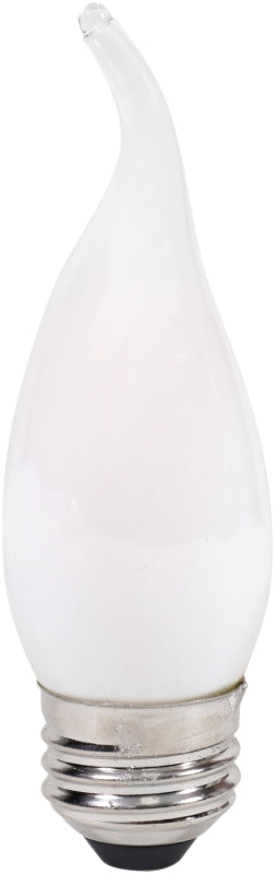 Sylvania Natural Series 40783 LED Bulb, Decorative, B10 Bent Tip Lamp, 60 W Equivalent, E26 Medium Lamp Base, Dimmable