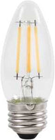 Sylvania Natural Series 40795 LED Bulb, Decorative, B10 Blunt Tip Lamp, 60 W Equivalent, E26 Medium Lamp Base, Dimmable