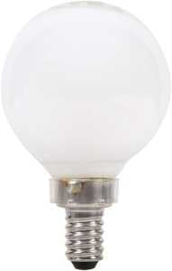 Sylvania 40797 Decorative Natural LED Bulb, G16.5 Lamp, 40 W Equivalent, E12 Lamp Base, Dimmable, Frosted, Soft White
