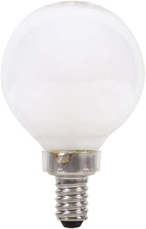 Sylvania 40797 Decorative Natural LED Bulb, G16.5 Lamp, 40 W Equivalent, E12 Lamp Base, Dimmable, Frosted, Soft White