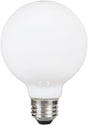Sylvania 40765 LED Bulb, Globe, G25 Lamp, 40 W Equivalent, E26 Lamp Base, Dimmable, Frosted, Soft White Light